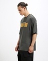 Shop Men's Grey Bright Spark Graphic Printed Oversized T-shirt-Full