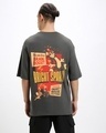 Shop Men's Grey Bright Spark Graphic Printed Oversized T-shirt