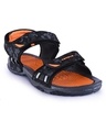 Shop Men's Grey Camouflage Printed Sandals-Front