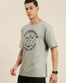 Shop Men's Grey Camp Grand Canyon Typography Oversized T-shirt-Front