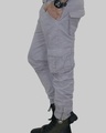 Shop Men's Grey Cargo Pants-Design