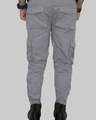 Shop Men's Grey Cargo Pants-Full