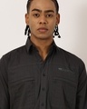 Shop Men's Black Cargo Shirt