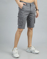 Shop Men's Grey Cargo Shorts-Design