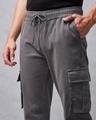 Shop Men's Grey Cargo Jogger Pants