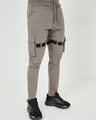 Shop Men's Grey Casual Track Pants-Front