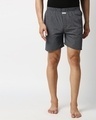 Shop Men's Grey Checked Boxers-Front