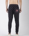 Shop Men's Grey Checked Joggers-Full