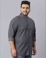 Shop Men's Grey Checks Stylish Full Sleeve Casual Shirt-Full
