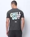 Shop Men's Grey Chill Out Puff Printed T-shirt-Front
