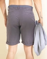Shop Men's Grey Chino Shorts-Full