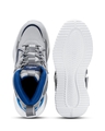 Shop Men's Grey Chroma Kick Color Block High-Top Sneakers-Full