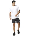 Shop Men's Grey Color Block Casual Shorts