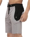 Shop Men's Grey Color Block Shorts-Design
