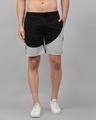 Shop Men's Grey Color block Shorts-Front