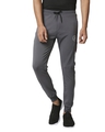 Shop Men's Grey Color Block Slim Fit Joggers-Front