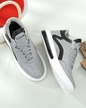 Shop Men's Grey Color Block Sneakers