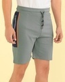 Shop Men's Grey Color Block Sports Shorts-Design