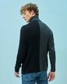 Shop Men's Grey Color Block Flat Knit Sweater-Design