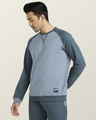 Shop Men's Grey Color Block Sweatshirt-Design