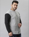 Shop Men's Grey Colorblocked Stylish Full Sleeve Casual Shirt-Full