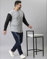 Shop Men's Grey Colorblocked Stylish Full Sleeve Casual Shirt