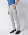 Shop Men's Grey Cotton Blend Track Pants-Design