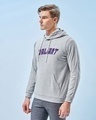 Shop Men's Grey Fear Nothing Graphic Printed Hoodies-Design