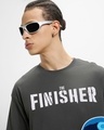 Shop Men's Grey Finisher Graphic Printed Oversized T-shirt