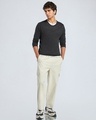 Shop Men's Grey Flat Knit Sweater-Full