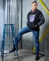 Shop Men's Grey Forever King Graphic Printed Oversized Plus Size Hoodies
