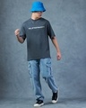 Shop Men's Grey Fortress Solitude Graphic Printed Oversized T-shirt