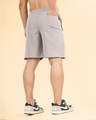 Shop Men's Grey Front Pleated Relaxed Fit Shorts-Design
