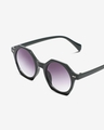 Shop Men's Grey Geometric Polarised Lens Gradient Sunglasses