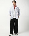 Shop Men's Grey Stay Original Graphic Printed Oversized Shirt-Full