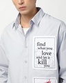 Shop Men's Grey Stay Original Graphic Printed Oversized Shirt