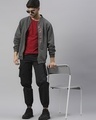 Shop Men's Grey HBHM Typography Jacket