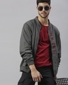 Shop Men's Grey HBHM Typography Jacket