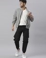 Shop Men's Grey HBHM Typography Jacket-Full