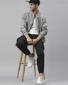 Shop Men's Grey HBHM Typography Jacket