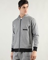 Shop Men's Grey Hooded Jacket-Design