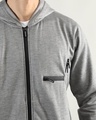 Shop Men's Grey Hooded Jacket