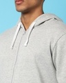 Shop Men's Grey Hooded Sweatshirt