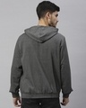 Shop Men's Grey Hustle Typography Hoodie-Full