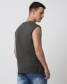 Shop Men's Grey Icon Graphic Printed Boxy Fit Vest-Design