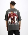 Shop Men's Grey Invincible Ironman Graphic Printed Oversized T-shirt-Design