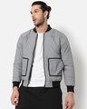 Shop Men's Grey Jacket-Front