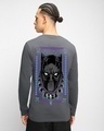 Shop Men's Grey King Black Panther Graphic Printed T-shirt-Design