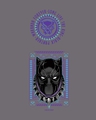 Shop Men's Grey King Black Panther Graphic Printed T-shirt