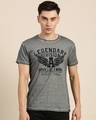 Shop Men's Grey Legendary Division Typography T-shirt-Front